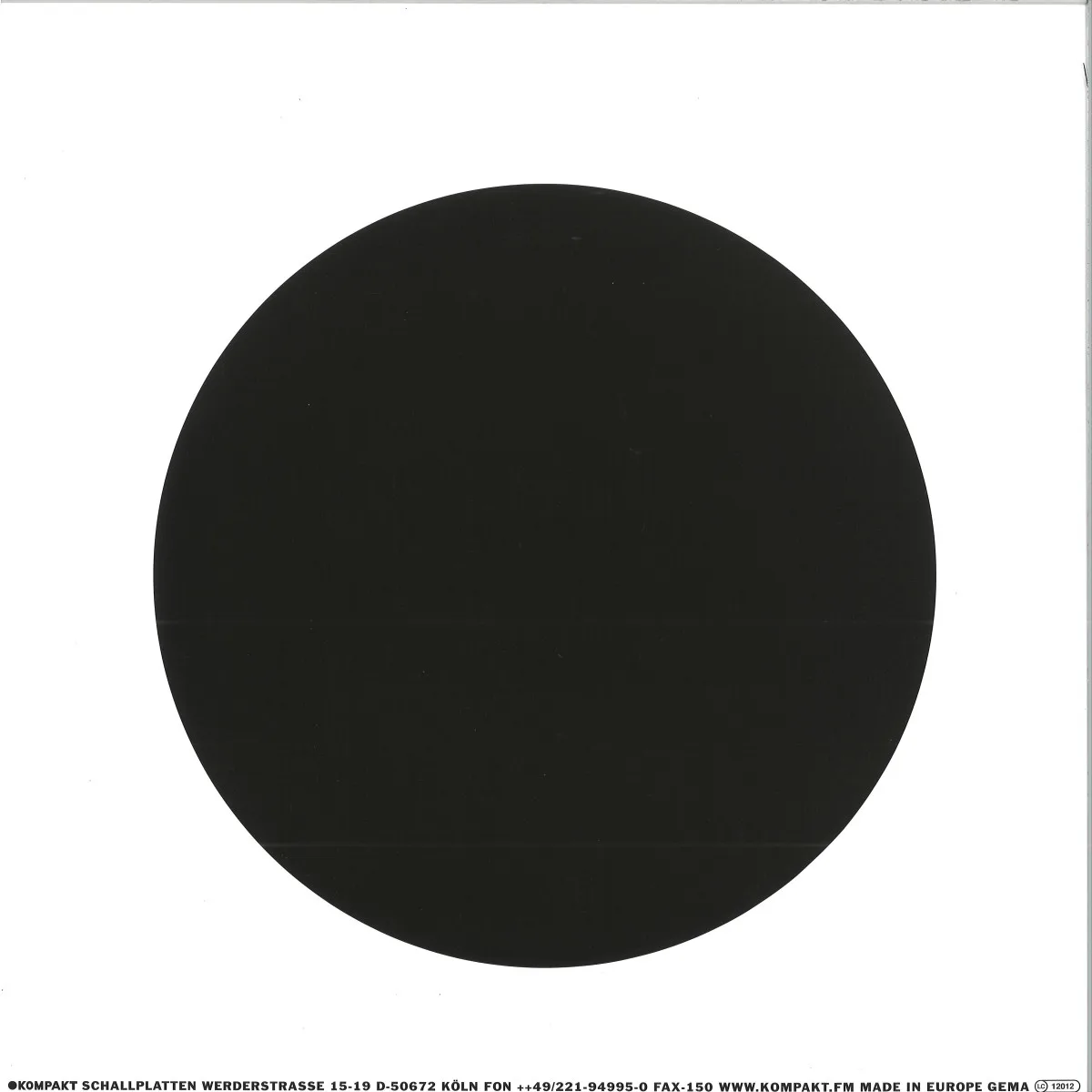 Back cover — Stephan Barnem/Futuristant — Don't Cry EP