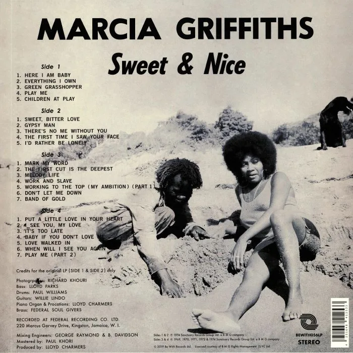 Обратная сторона обложки — Marcia GRIFFITHS — Sweet & Nice (Deluxe Edition) (remastered)