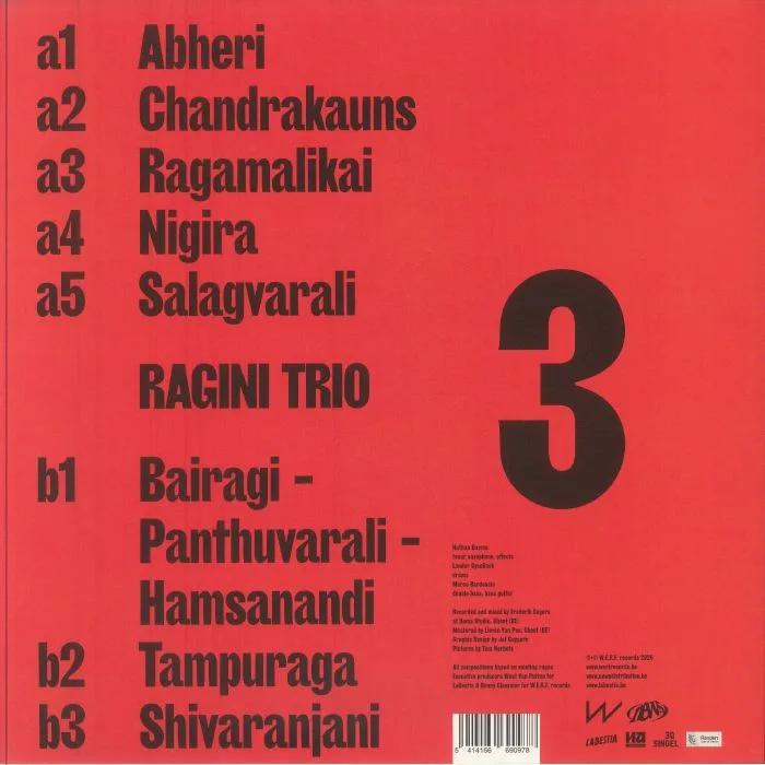 Обратная сторона обложки — RAGINI TRIO — 3