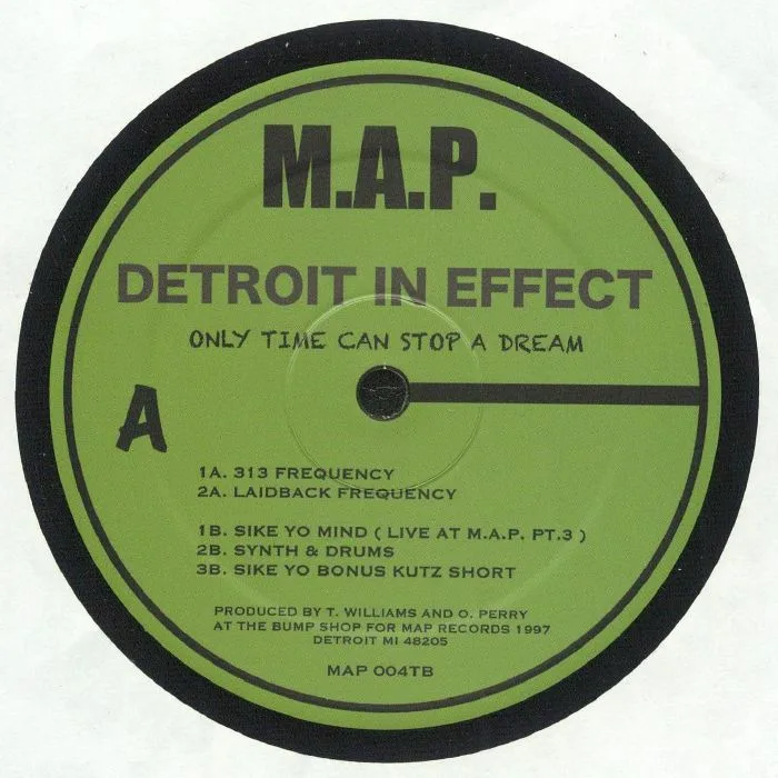 Лицевая сторона обложки — DETROIT IN EFFECT — Only Time Can Stop A Dream