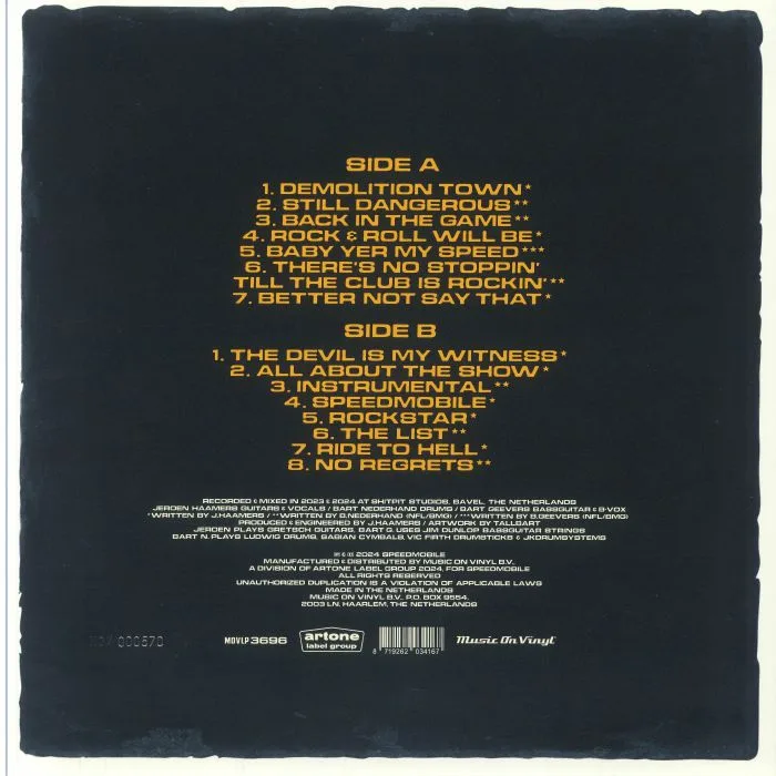 Back cover — SPEEDMOBILE — Demolition Town
