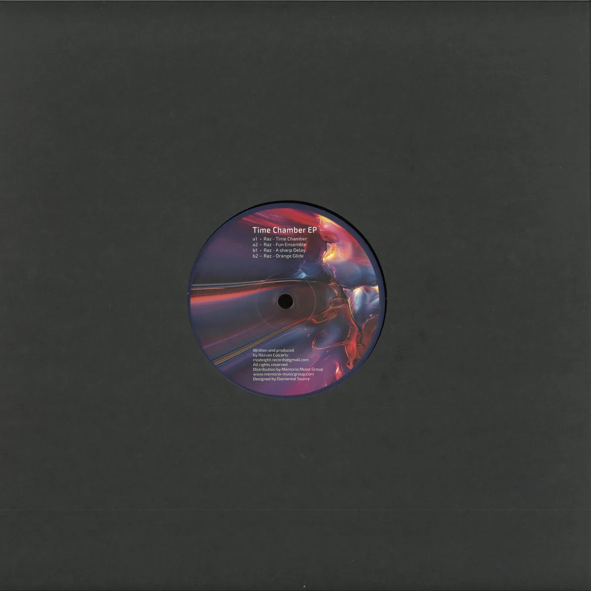 Back cover — Raz — Time Chamber EP