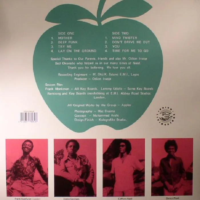 Back cover — APPLES — Mind Twister