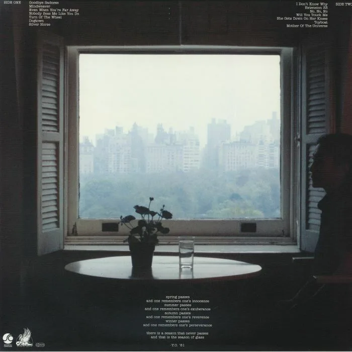Обратная сторона обложки — Yoko ONO — Season Of Glass (reissue) (B-STOCK)