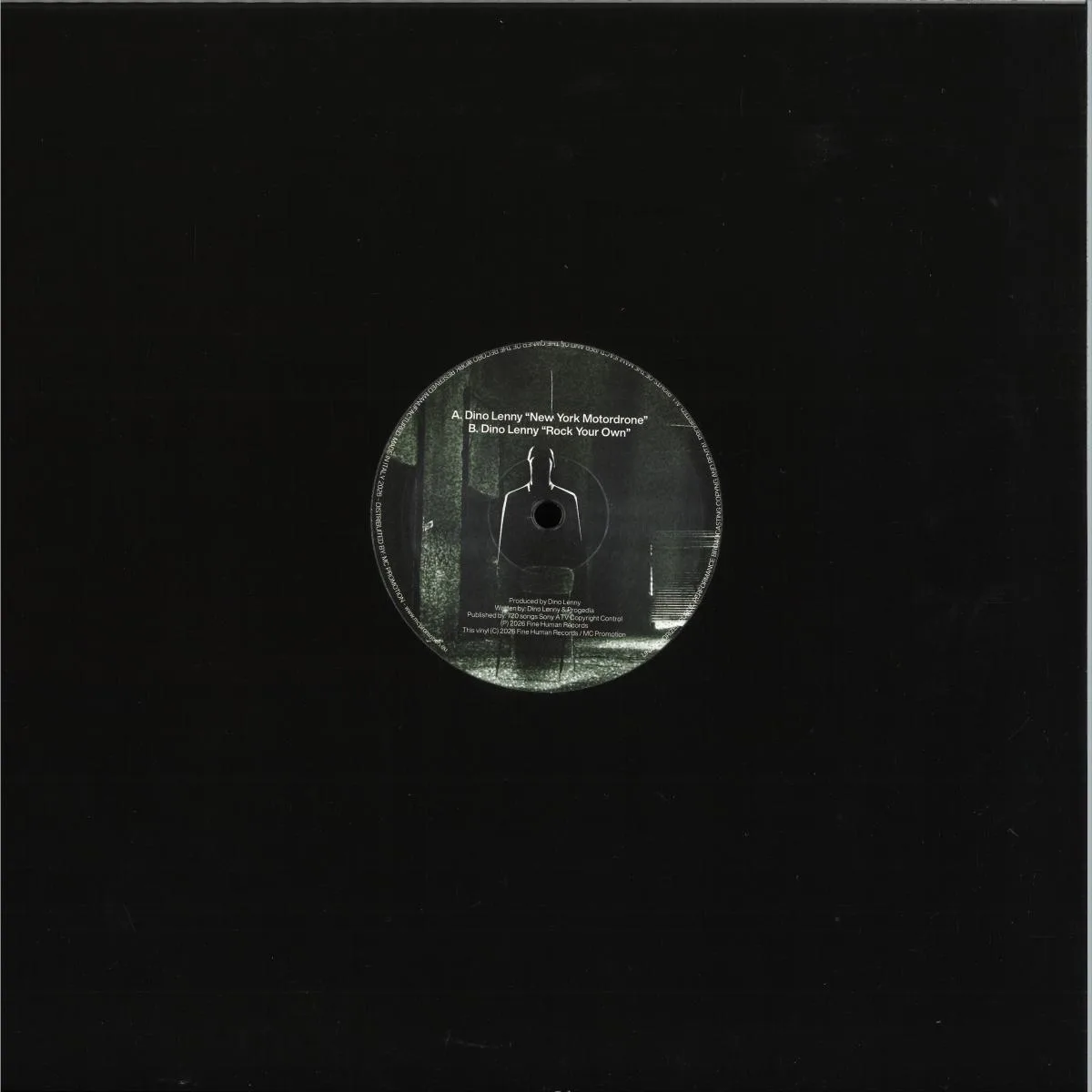 Обратная сторона обложки — Dino Lenny — New York Motordrone EP
