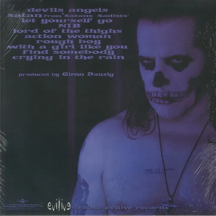 Обратная сторона обложки — DANZIG — Skeletons (reissue)