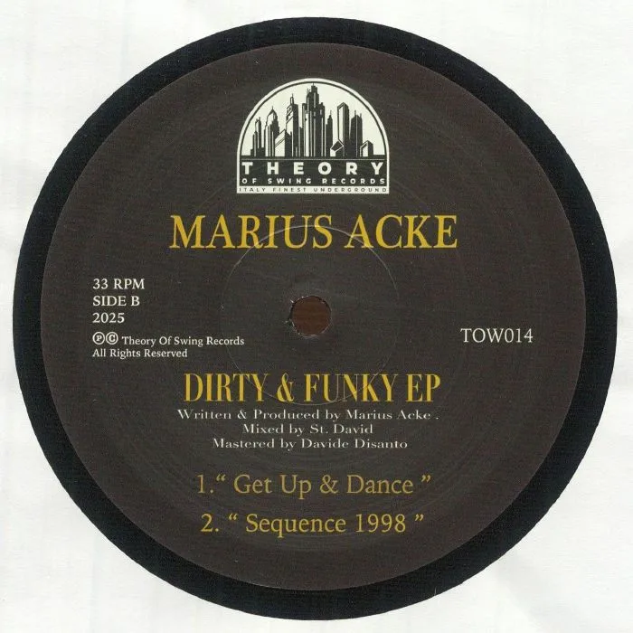 Обратная сторона обложки — Marius ACKE — Dirty & Funky EP