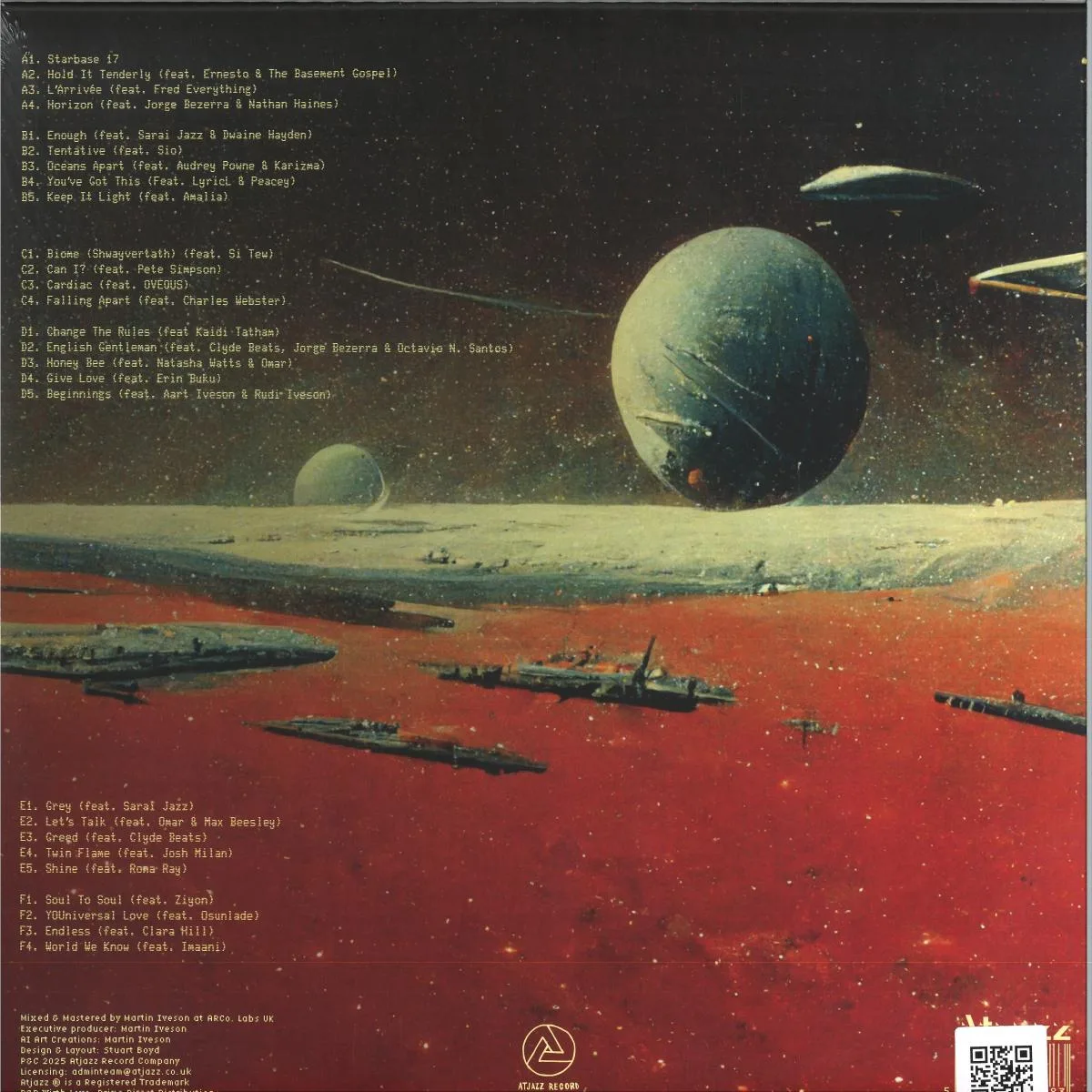 Обратная сторона обложки — Atjazz — Starbase 17 LP 3x12"