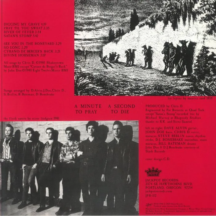 Обратная сторона обложки — The FLESH EATERS — A Minute To Pray A Second To Die (reissue)