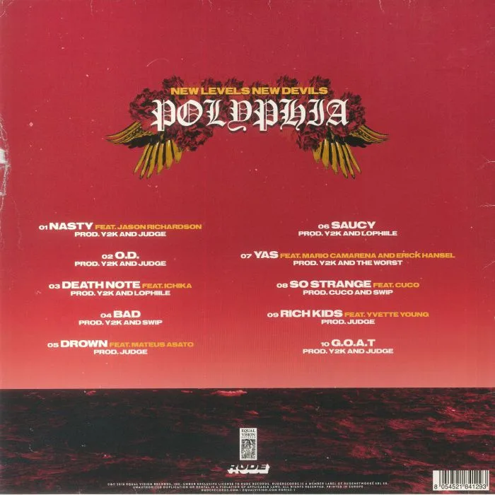 Back cover — POLYPHIA — New Levels New Devils (reissue)