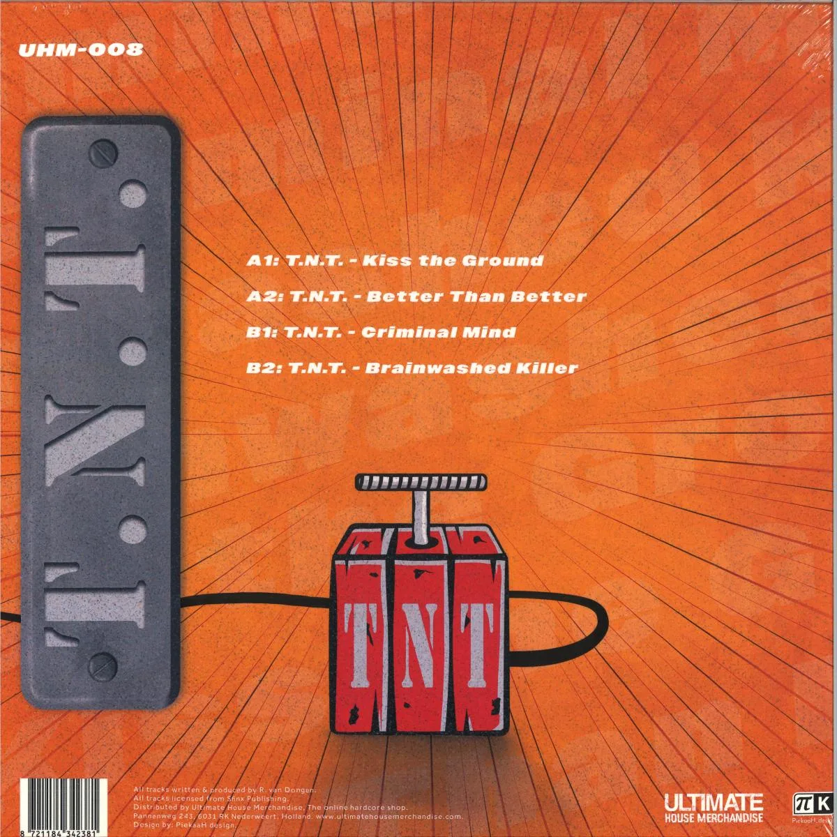 Back cover — T.N.T — UHM-008