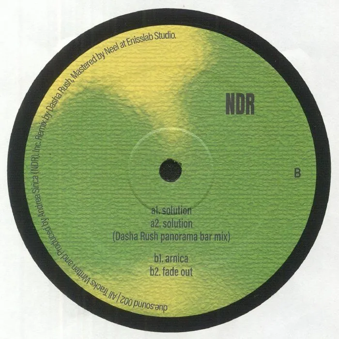Back cover — NDR — Solution EP