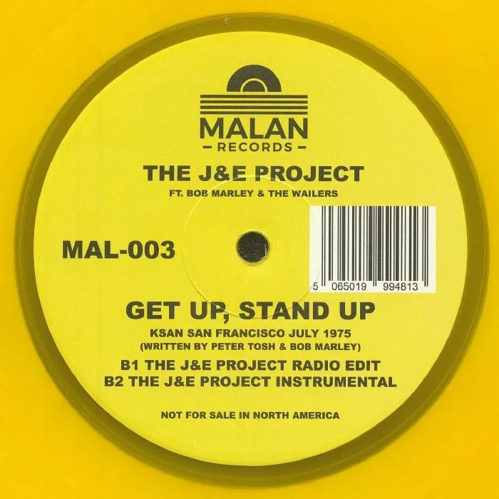 Back cover — J&E PROJECT / BOB MARLEY & THE WAILERS — Get Up Stand Up