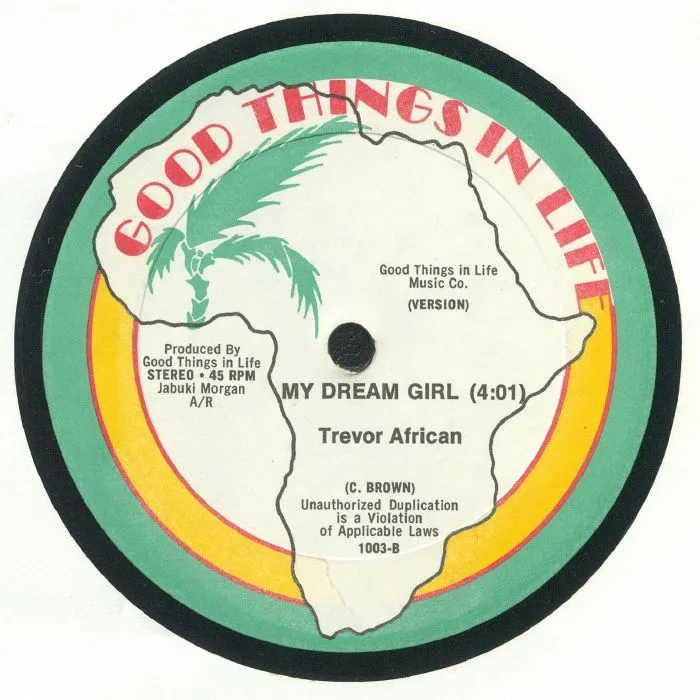Back cover — TREVOR AFRICAN — My Dream Girl