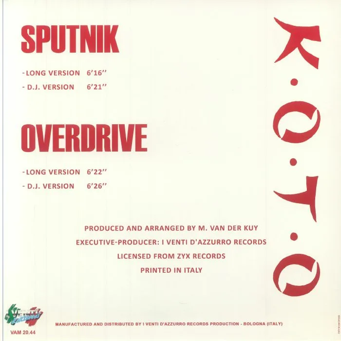 Back cover — KOTO — Sputnik