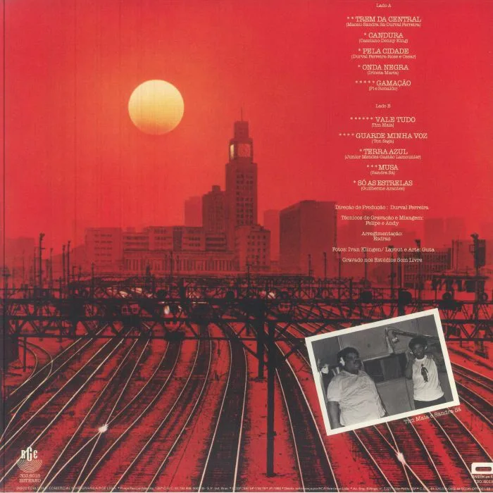 Обратная сторона обложки — Sandra SA — Vale Tudo (reissue)