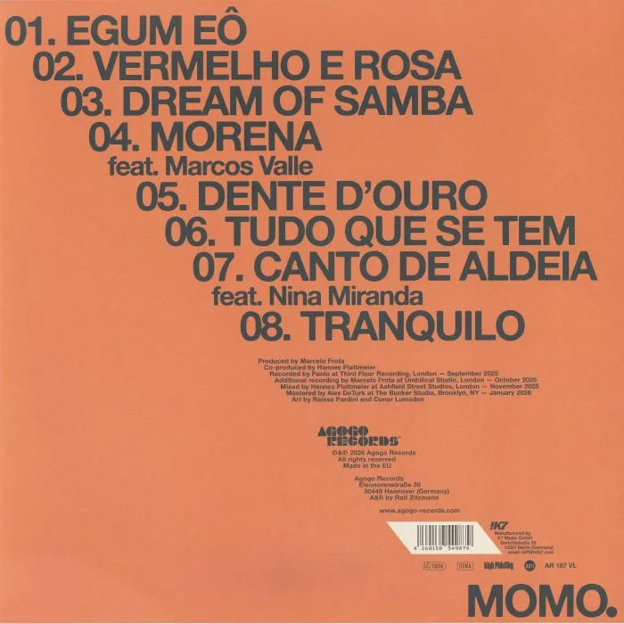 Обратная сторона обложки — MOMO — Tum Tum Tum