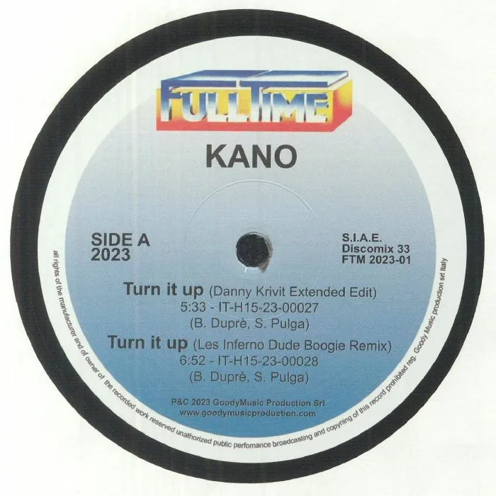 Front cover — KANO — Turn It Up: Remixes