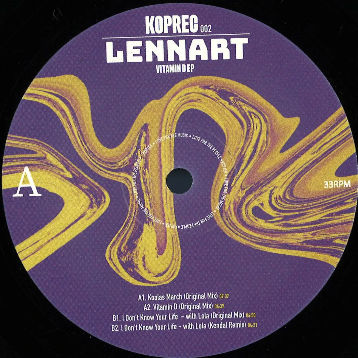 Лицевая сторона обложки — Lennart — VITAMIN D EP