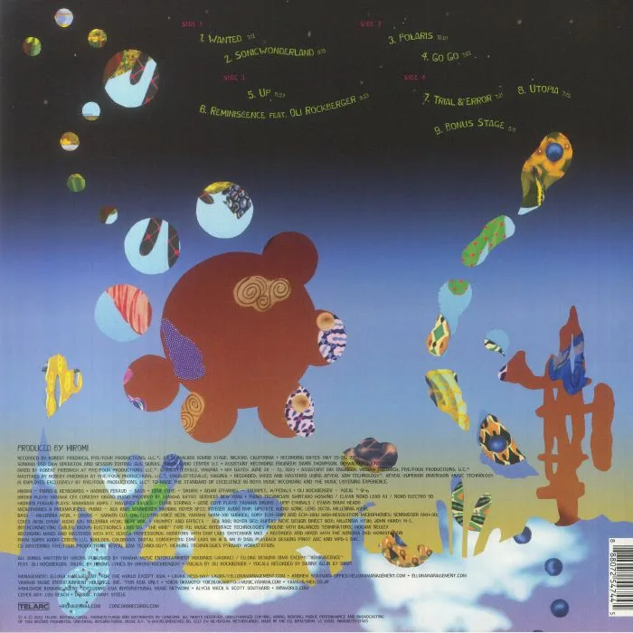Обратная сторона обложки — HIROMI'S SONICWONDER — Sonicwonderland