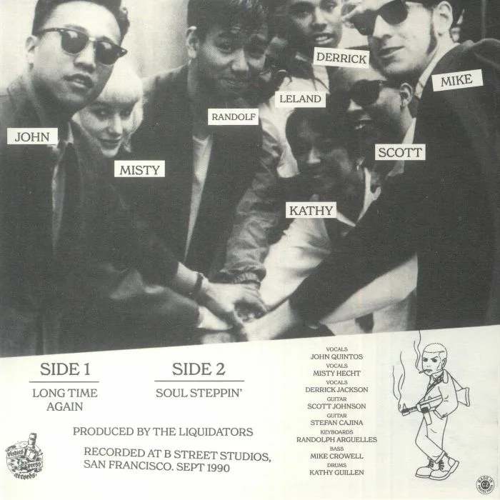 Back cover — The LIQUIDATORS — Long Time Again