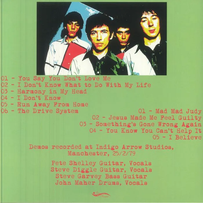 Back cover — BUZZCOCKS — Harmony In My Head: The A Different Kind Of Tension Demos 1979