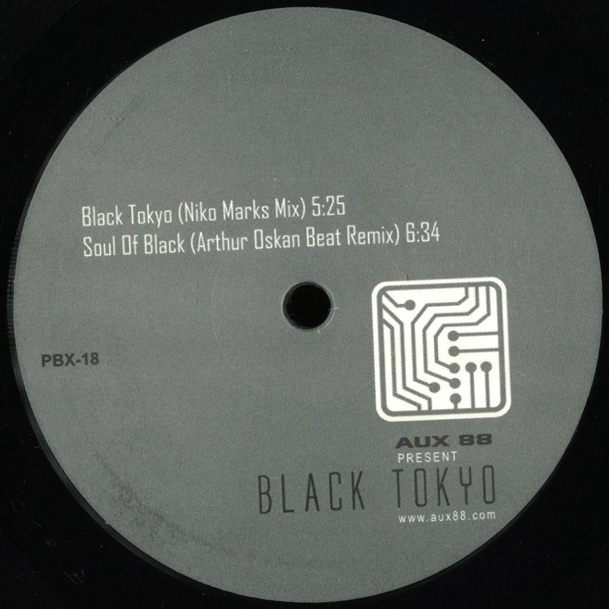 Front cover — Aux 88presentsBlack Tokyo — Remix Sessions 1
