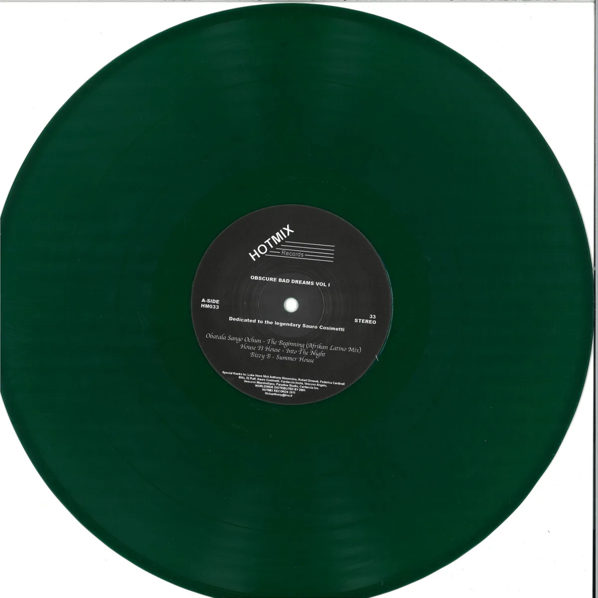 Various — Obscure Bad Dreams Vol. 1 - Dedicated To The Legendary Sauro Cosimetti