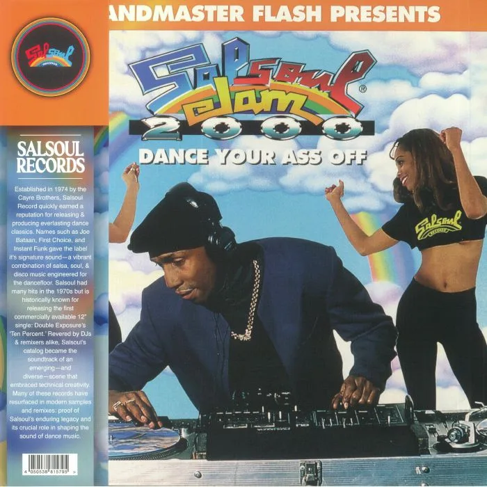 Front cover — GRANDMASTER FLASH / VARIOUS — Salsoul Jam 2000: Dance Your Ass Off (25th Anniversary Edition)