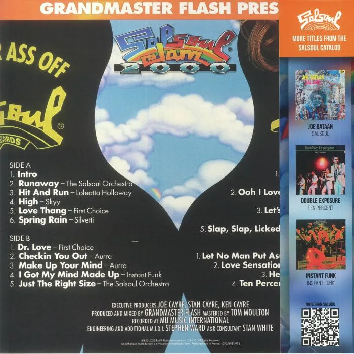 Back cover — GRANDMASTER FLASH / VARIOUS — Salsoul Jam 2000: Dance Your Ass Off (25th Anniversary Edition)