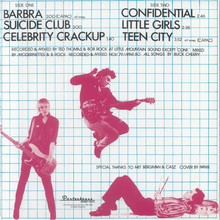 Back cover — MODERNETTES — Teen City (45th Anniversary Edition) (remastered)