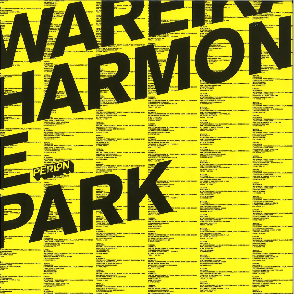 Wareika — Harmonie Park 2x12"