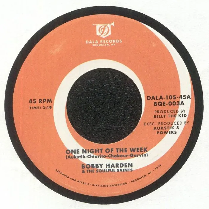 Обратная сторона обложки — Bobby HARDEN / THE SOULFUL SAINTS — One Night Of The Week