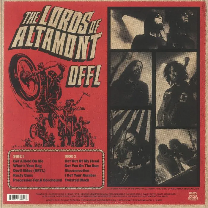 Back cover — The LORDS OF ALTAMONT — Forever Loaded