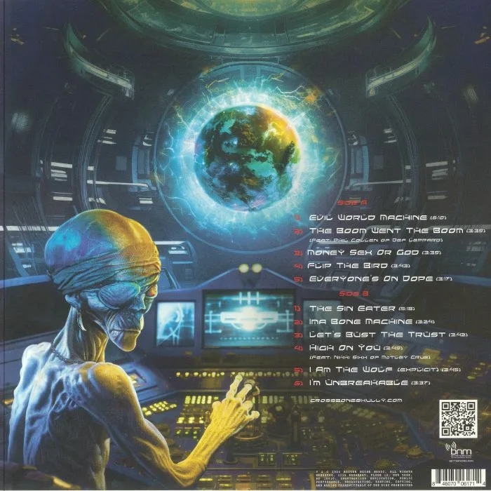 Back cover — CROSSBONE SKULLY — Evil World Machine