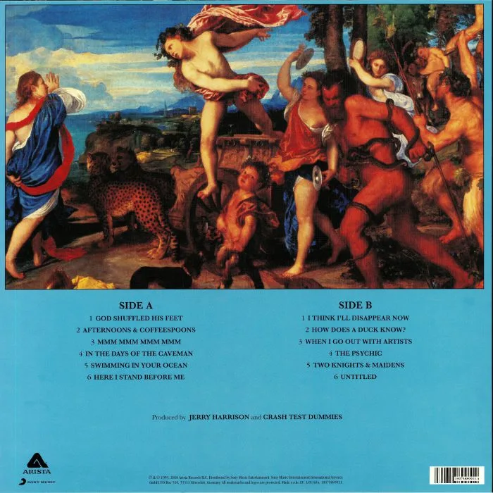 Back cover — CRASH TEST DUMMIES — God Shuffled His Feet (reissue)