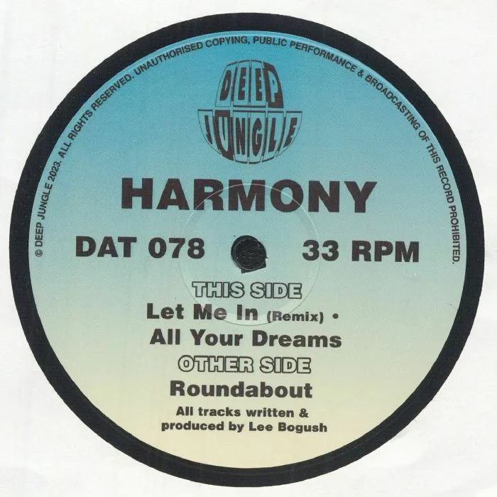Лицевая сторона обложки — HARMONY — Roundabout
