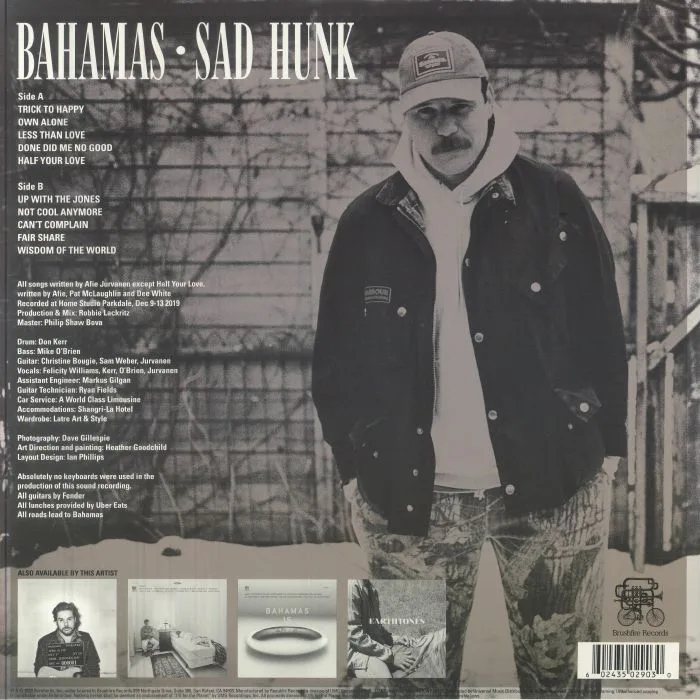 Обратная сторона обложки — BAHAMAS — Sad Hunk