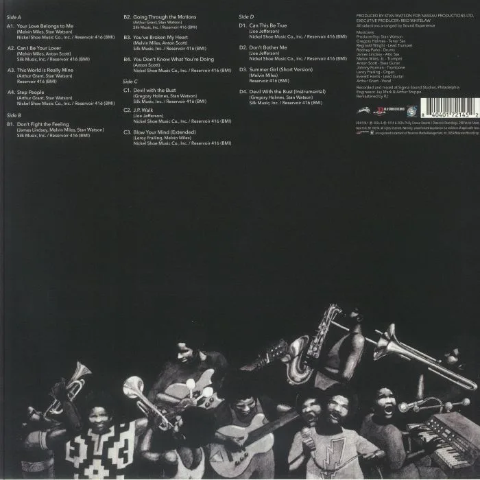 Обратная сторона обложки — SOUND EXPERIENCE — Don't Fight The Feeling (reissue)