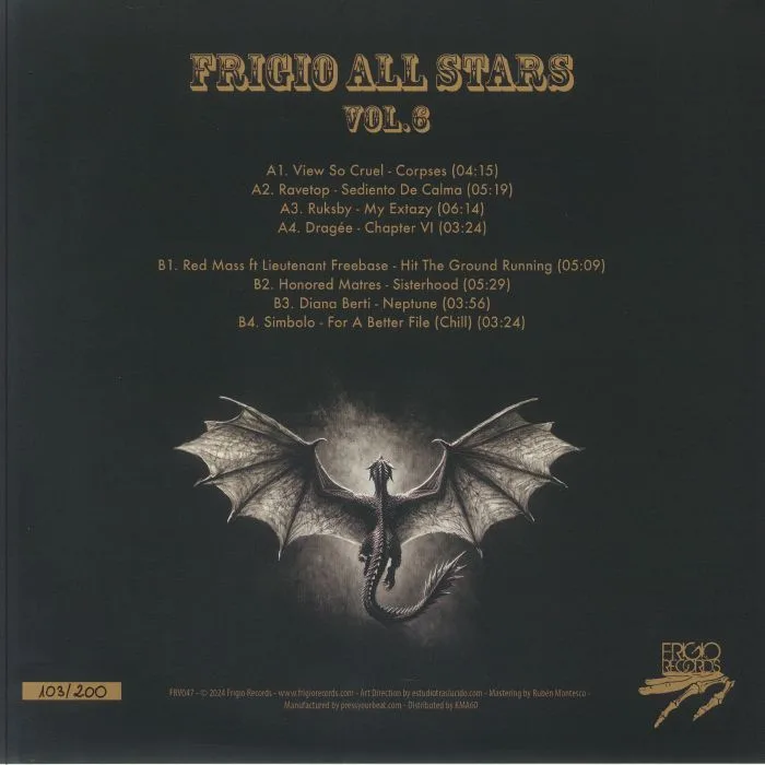 Back cover — VARIOUS — Frigio All Stars Vol 6
