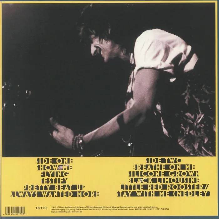 Обратная сторона обложки — Ronnie WOOD — Live At Electric Ladyland (Record Store Day RSD 2025)