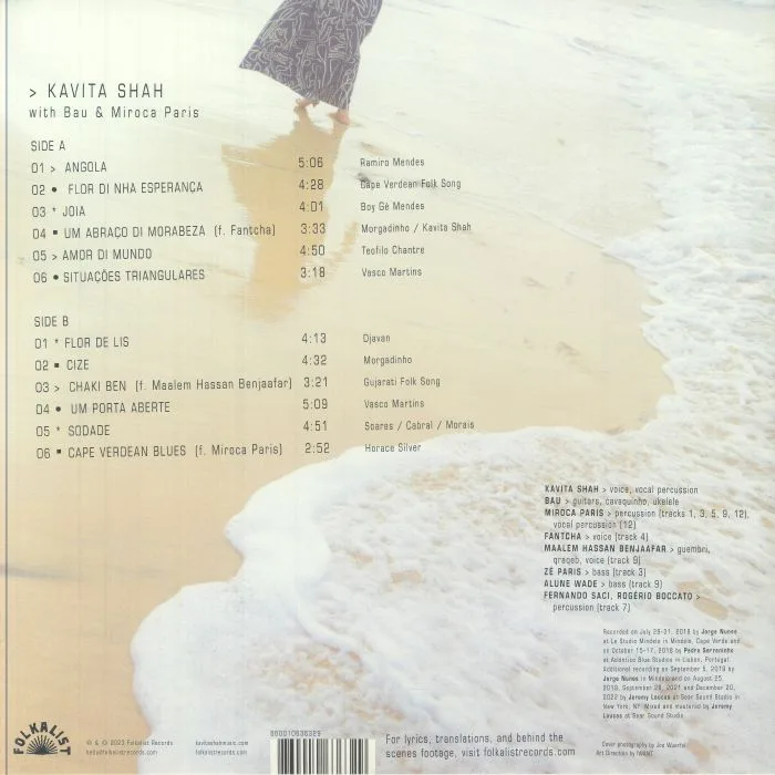 Back cover — Kavita SHAH — Cape Verdean Blues