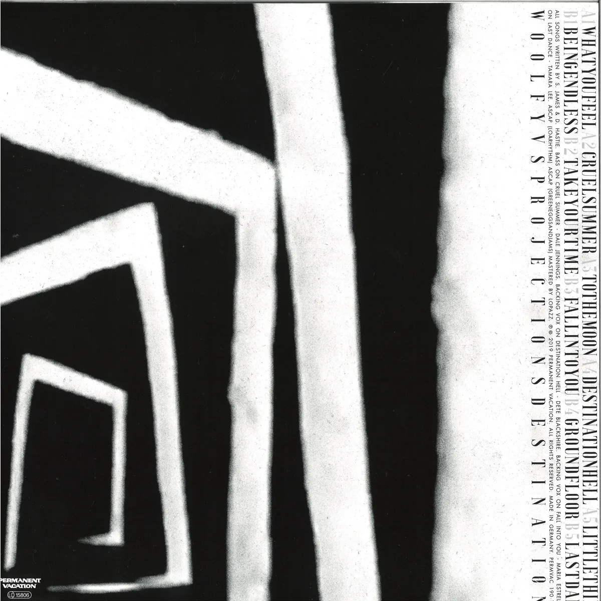 Обратная сторона обложки — Woolfyvs.Projections — Destinations (lp Incl. Download Voucher)