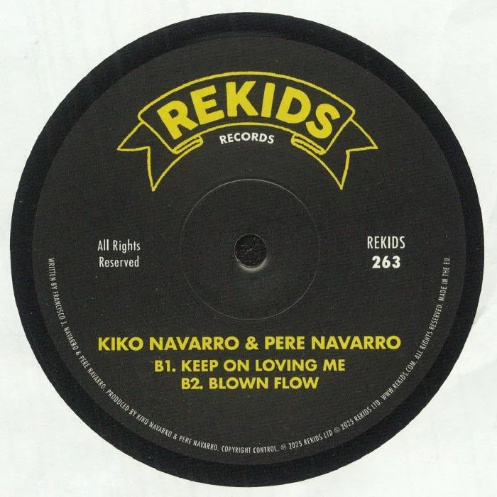 Обратная сторона обложки — Kiko NAVARRO / PERE NAVARRO — Les Cousins EP