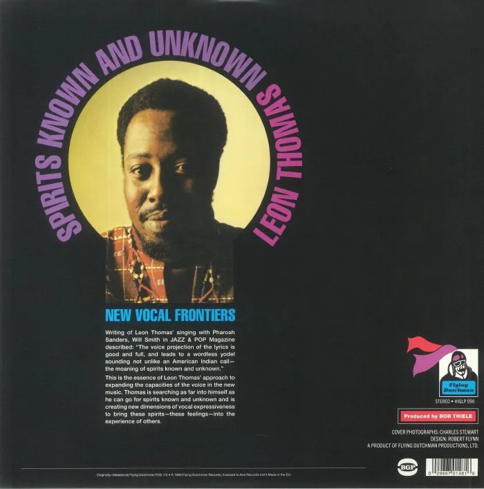 Back cover — Leon THOMAS — Spirits Known & Unknown (reissue)