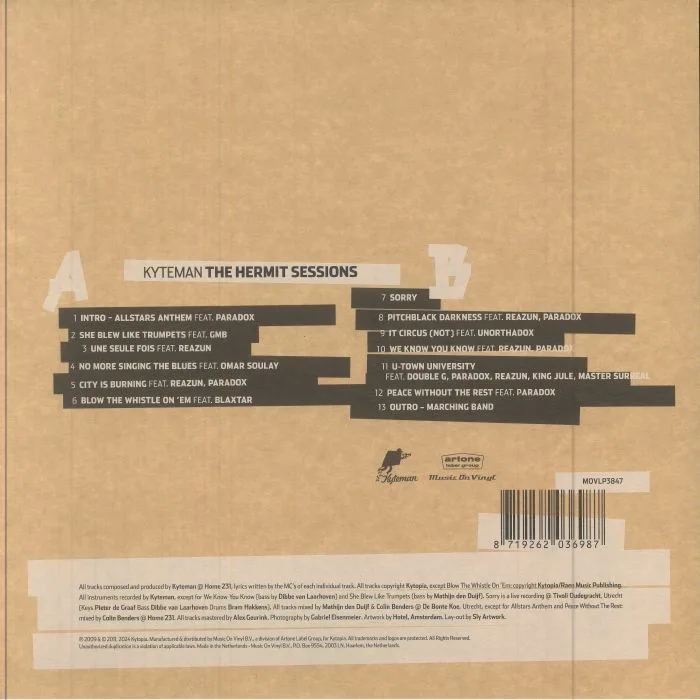Back cover — KYTEMAN — The Hermit Sessions