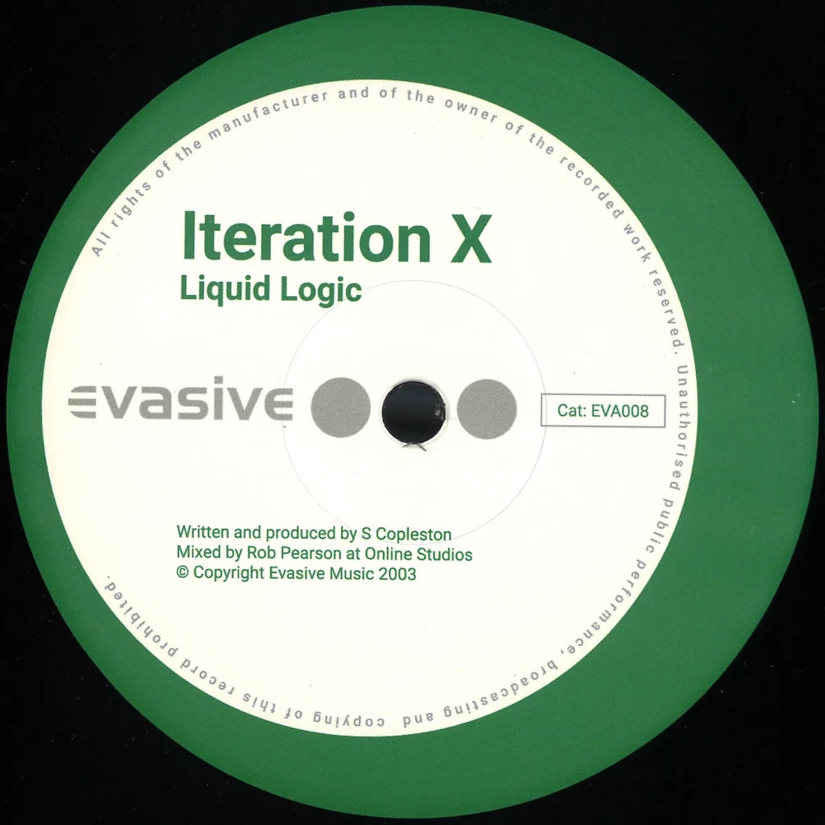 Лицевая сторона обложки — Iteration X — Timecheck / Liquid Logic