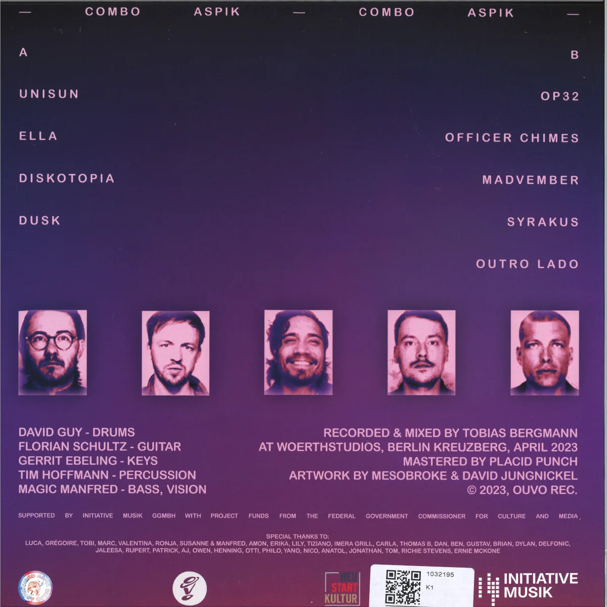 Back cover — Combo Aspik,Magic Manfred — Combo Aspik LP