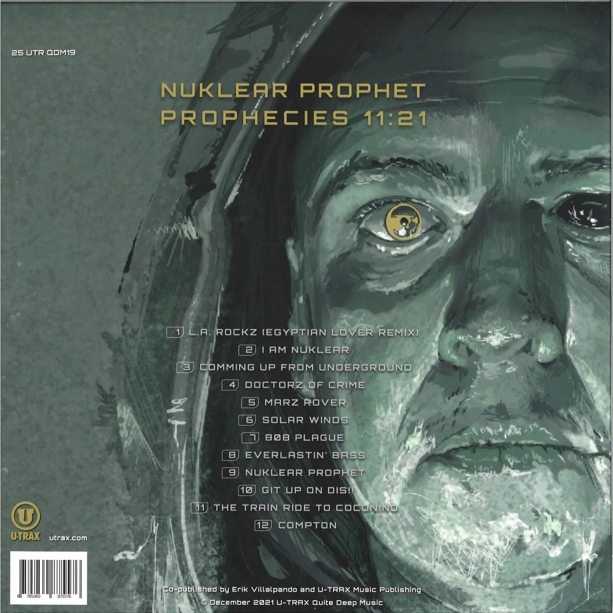Back cover — Nuklear Prophet — Prophecies 11:21 (2x12")