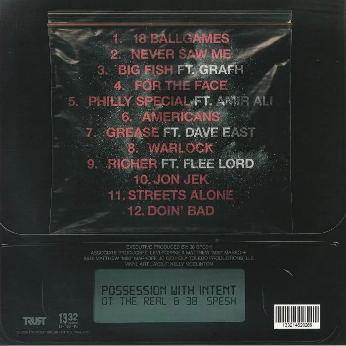 Back cover — OT THE REAL / 38 SPESH — Possession With Intent